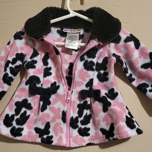 LemonKiss baby girl pea coat size 12M
